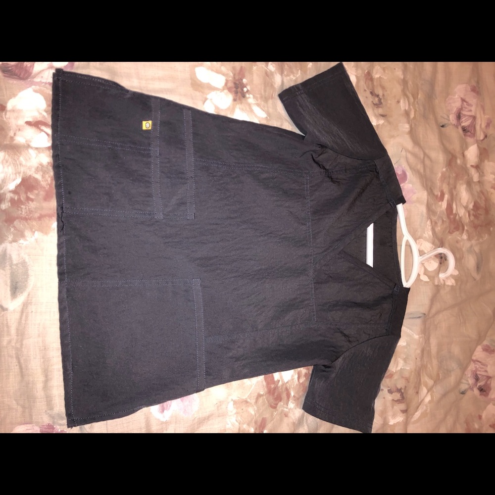 Grey Scrub Top - Picture 2 of 3